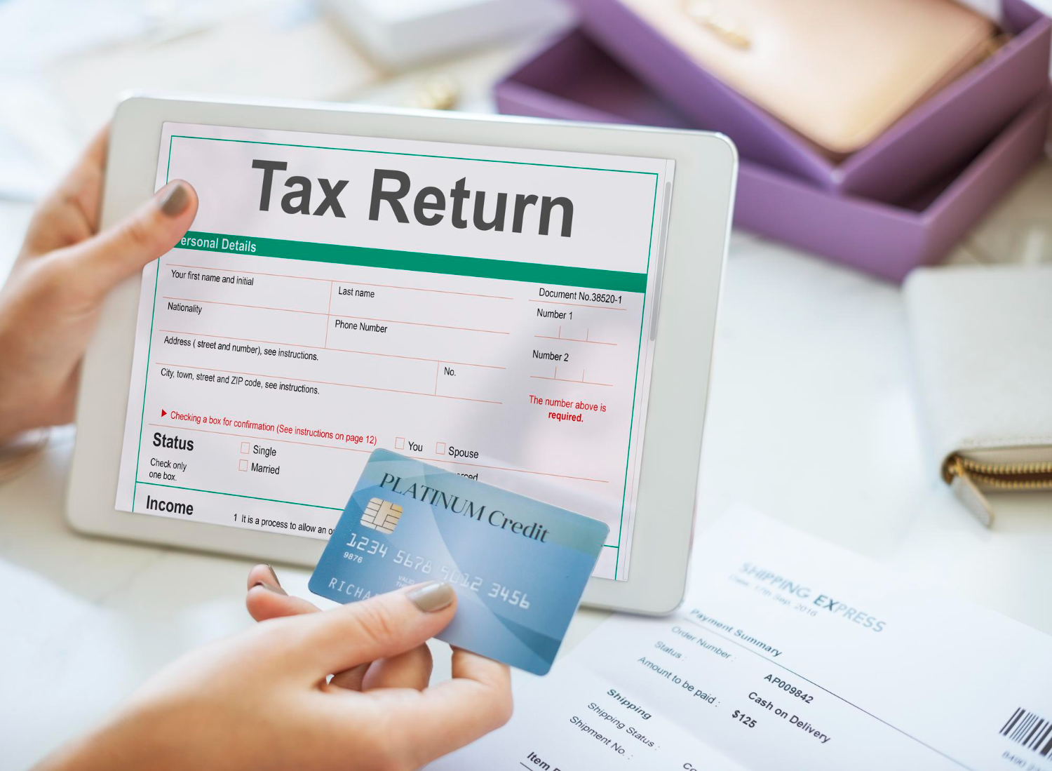 income-tax-return-deduction-refund-concept